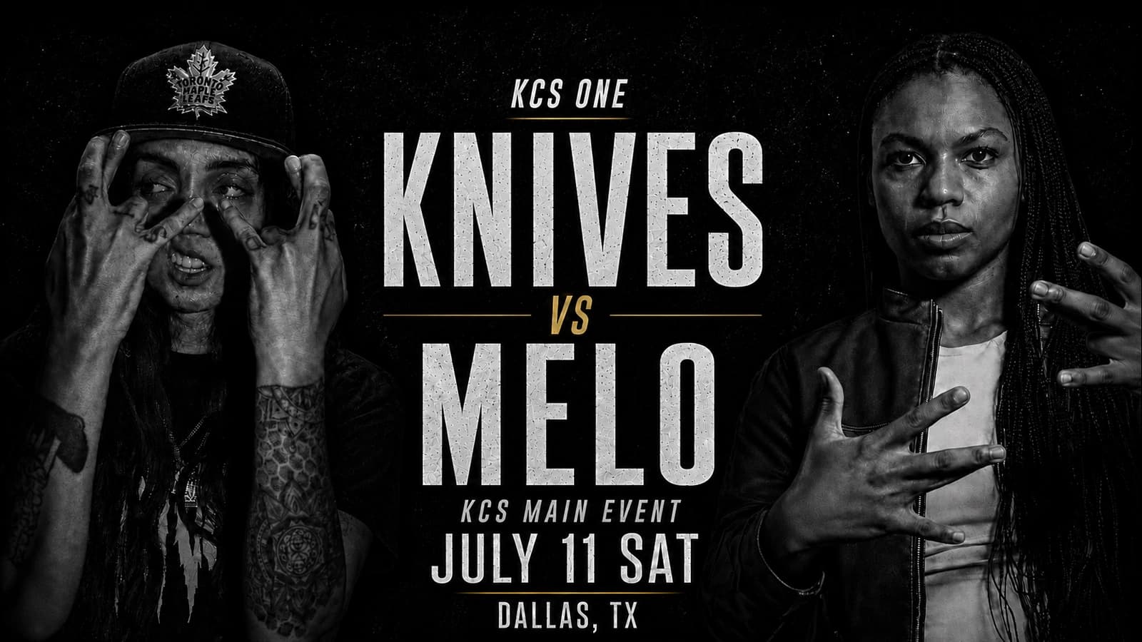 Knives vs Melo KCS One battle artwork