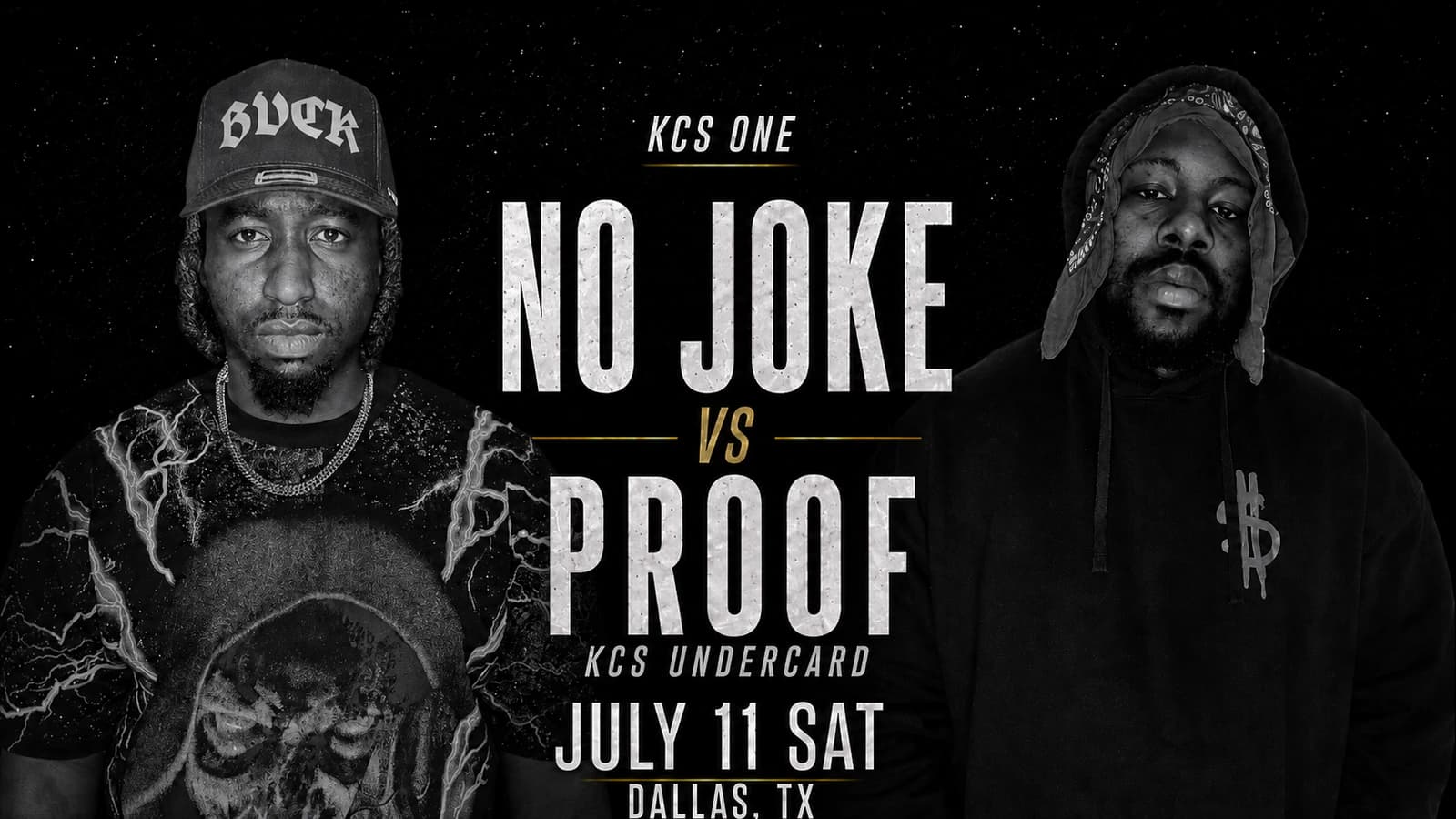 No Joke vs Proof KCS One battle artwork