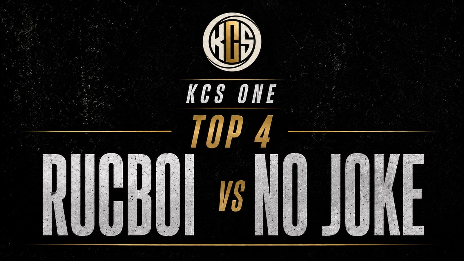 Rucboi vs No Joke at KCS One Top 4