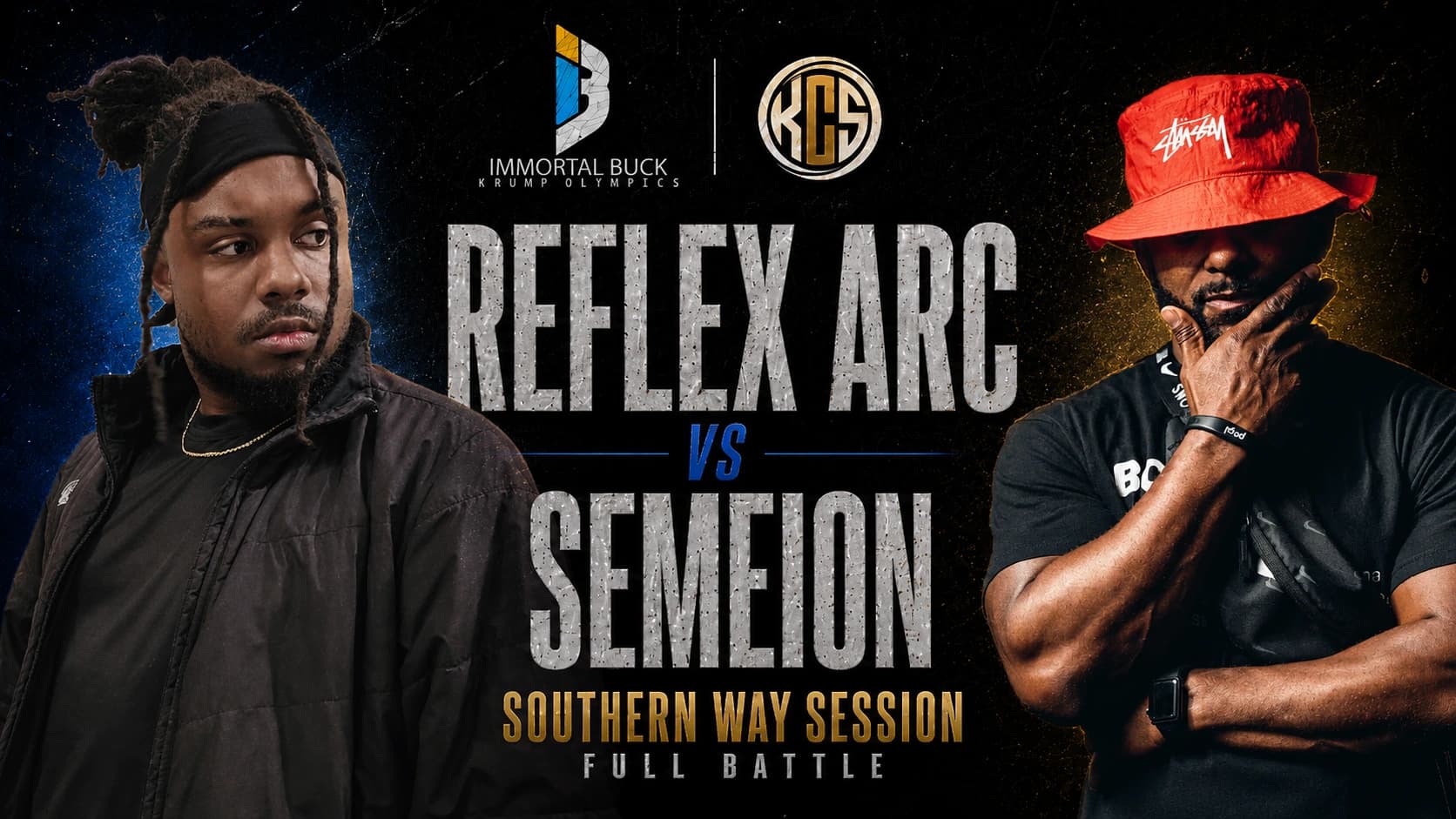 Southern Way Session battle flyer for Reflex Arc vs Semeion