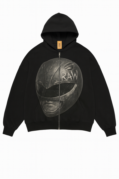 Black Ranger zip up hoodie (pre-order)