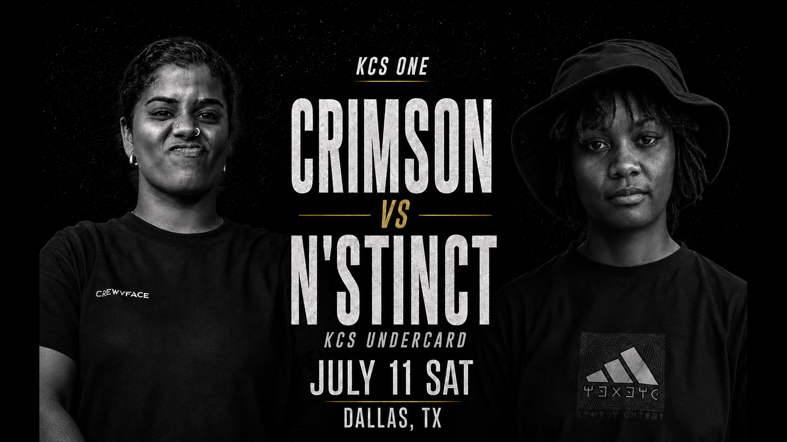 KCS One Undercard poster for Crimson vs N’stinct