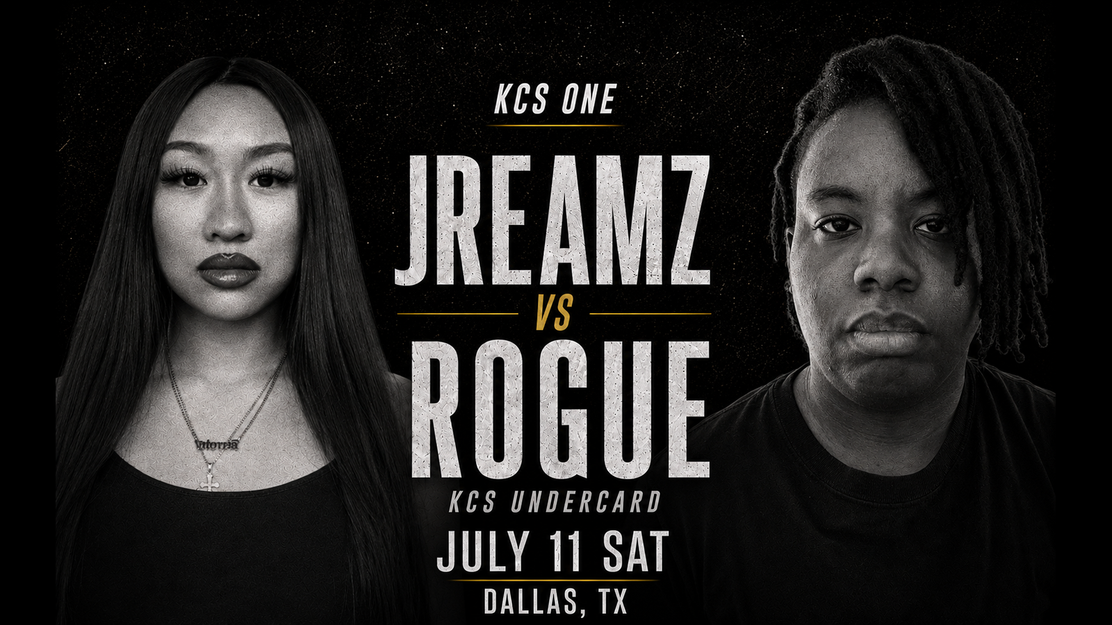 KCS One Undercard poster for Jreamz vs Rogue
