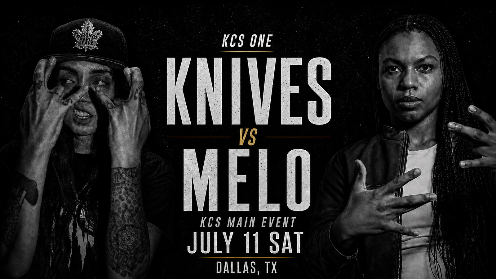 Knives vs Melo KCS One battle artwork