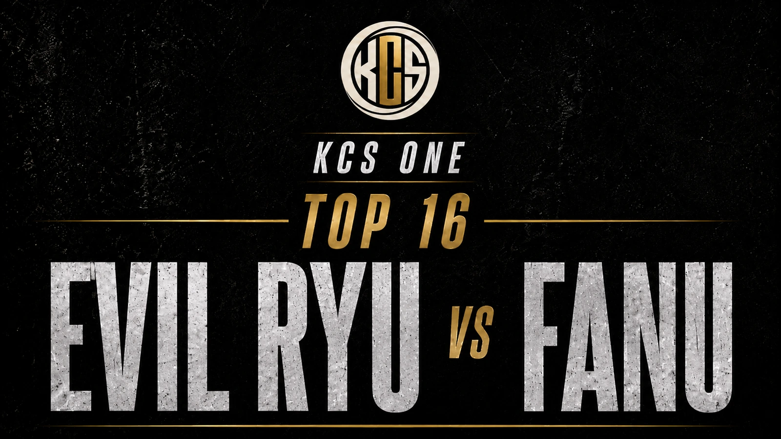 Evil Ryu vs Fanu KCS One battle artwork