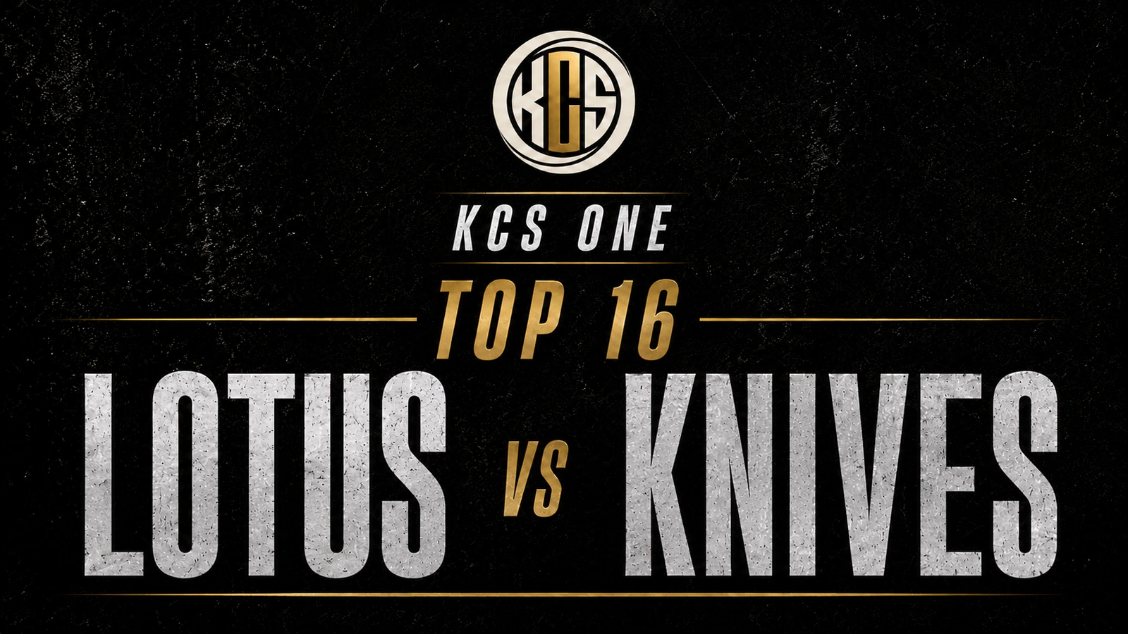 Lotus vs Knives KCS One battle artwork