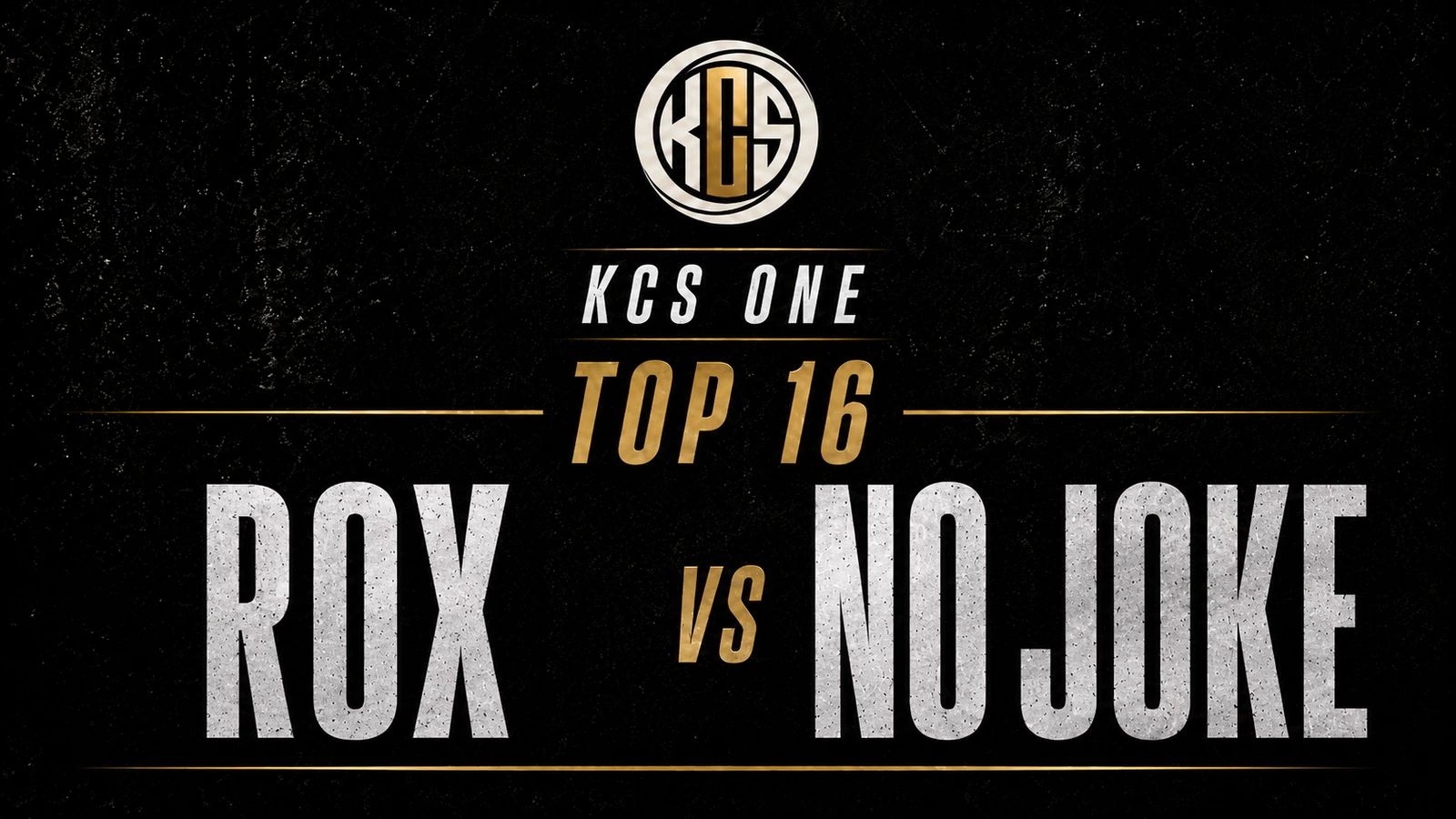 Rox vs No Joke KCS One battle artwork