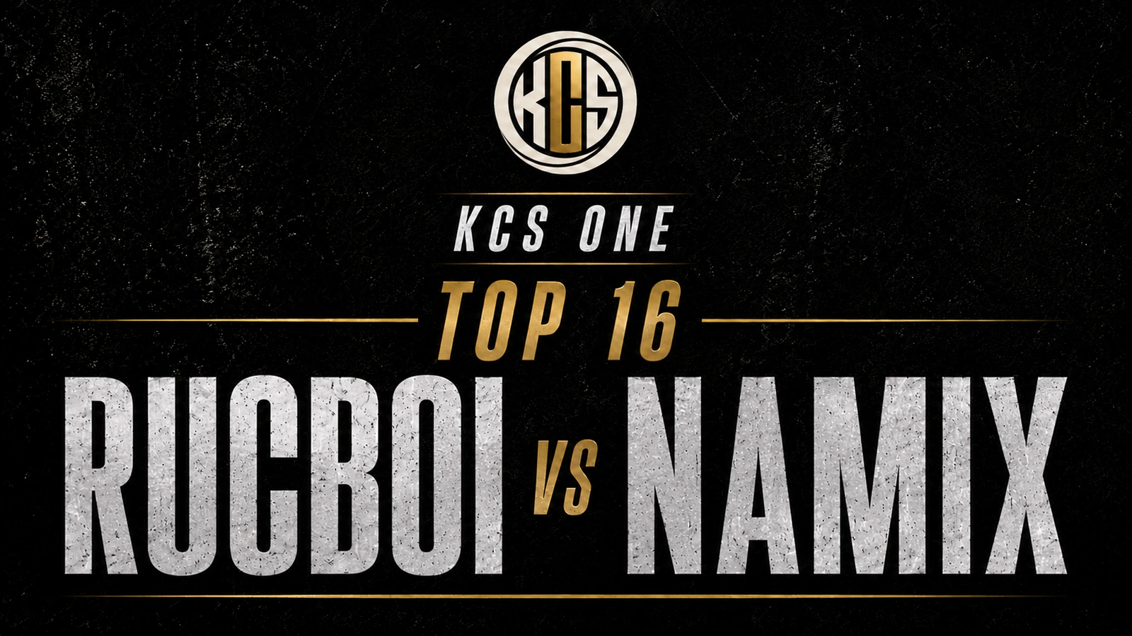 Rucboi vs Namix KCS One battle artwork