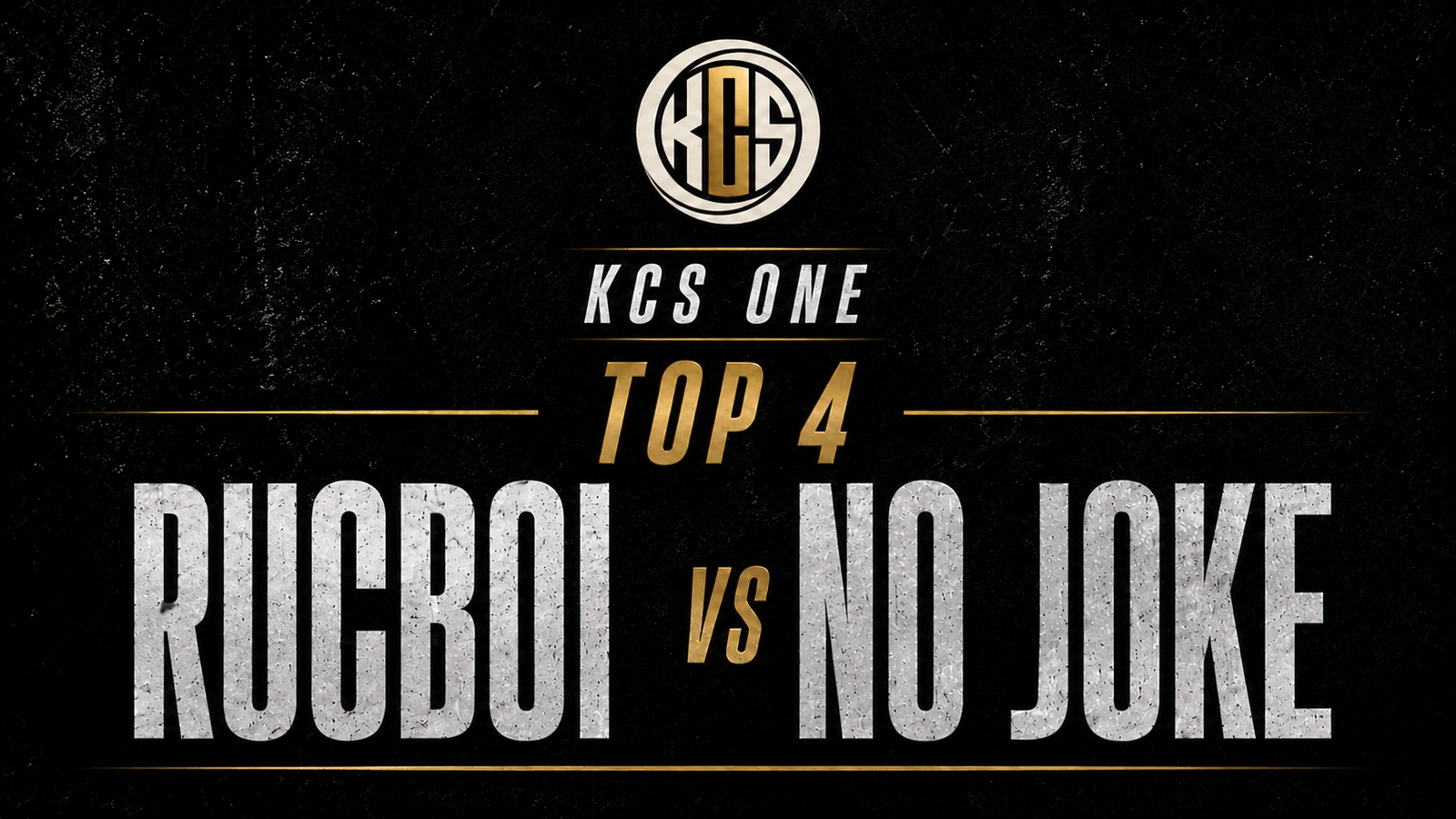 Rucboi vs No Joke KCS One battle artwork