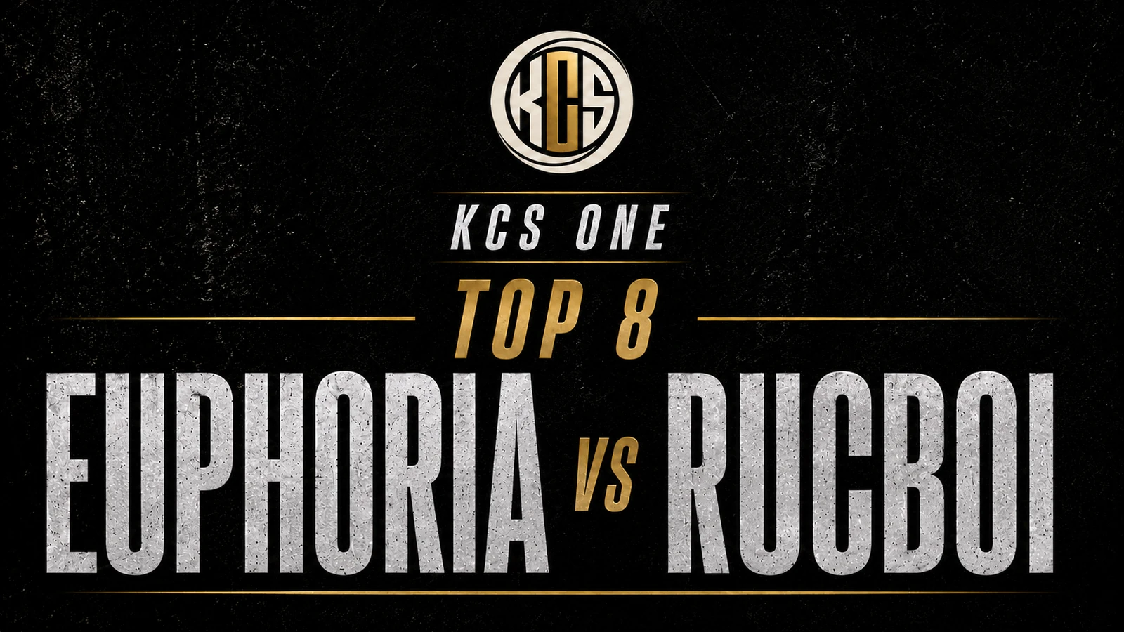 Euphoria vs Rucboi KCS One battle artwork