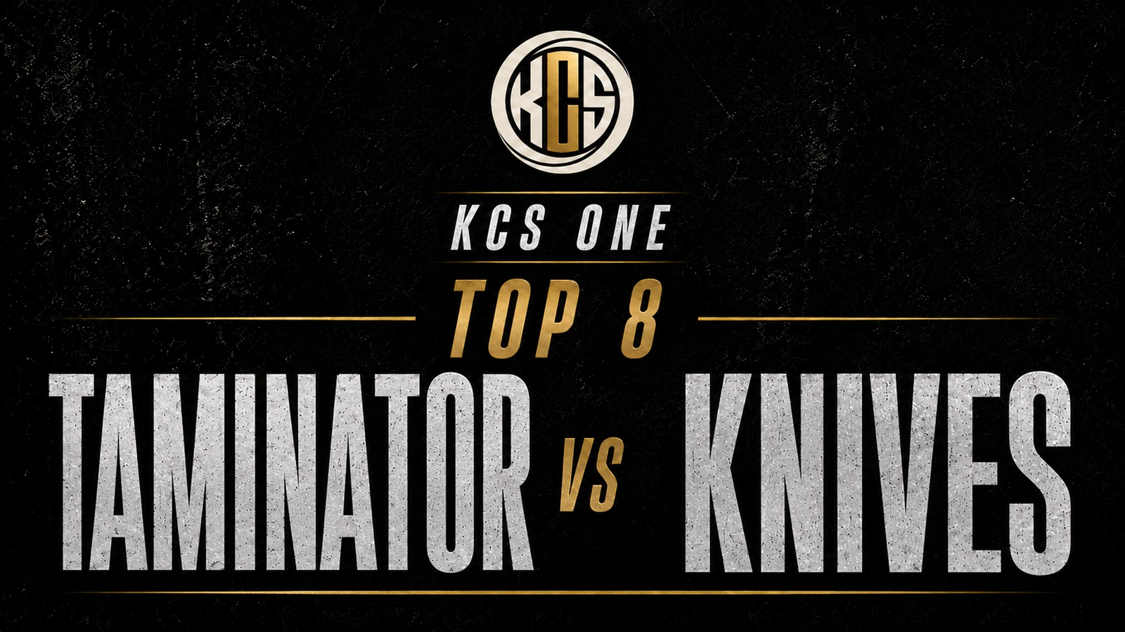 Taminator vs Knives KCS One battle artwork