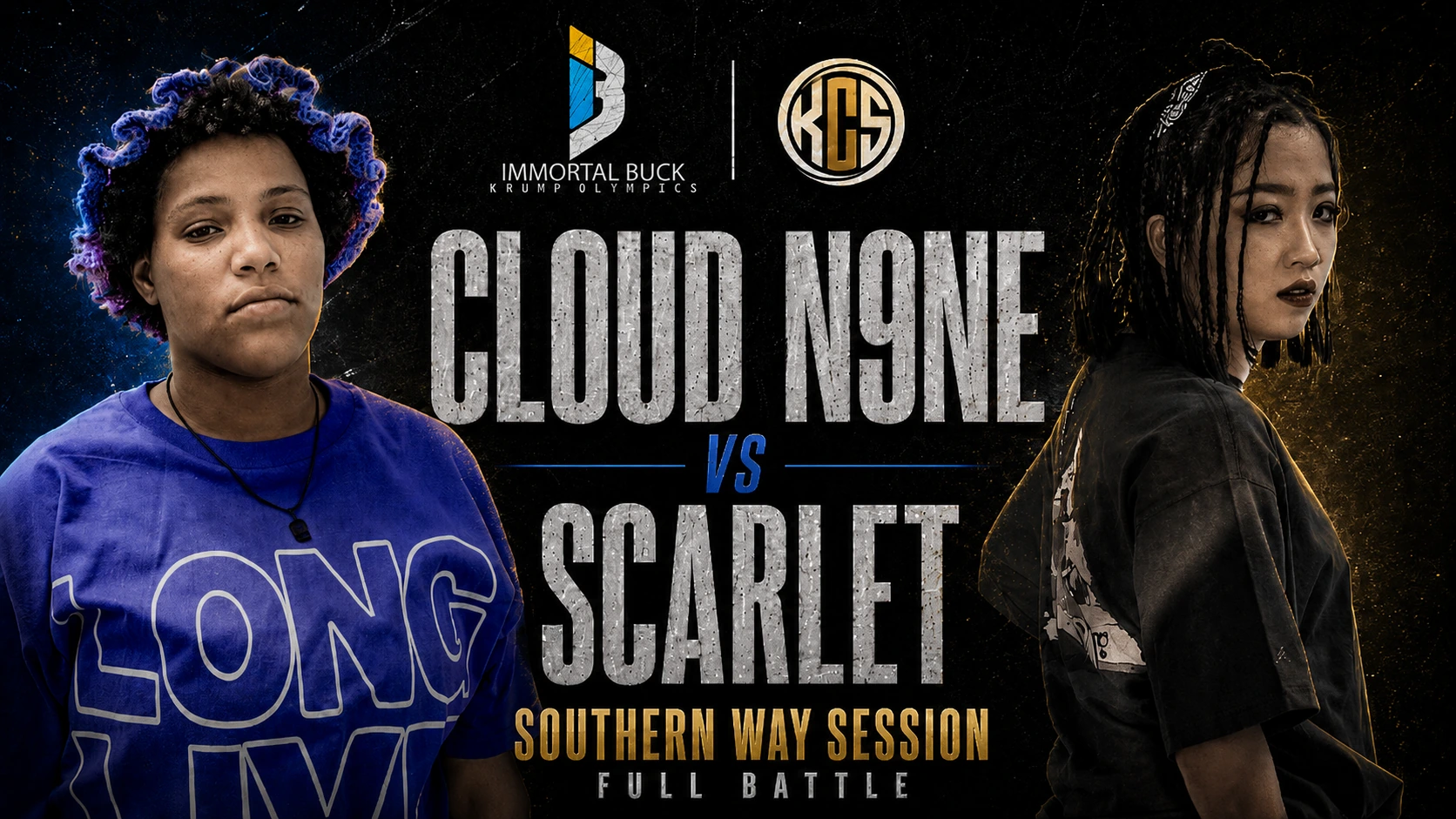 Cloud N9NE vs Scarlet KCS One battle artwork