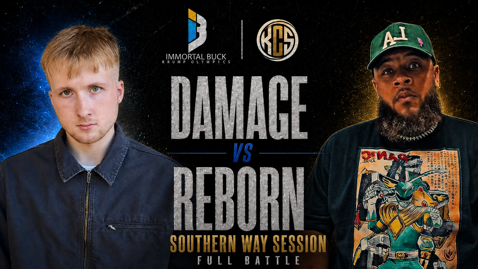 Damage vs Reborn KCS One battle artwork