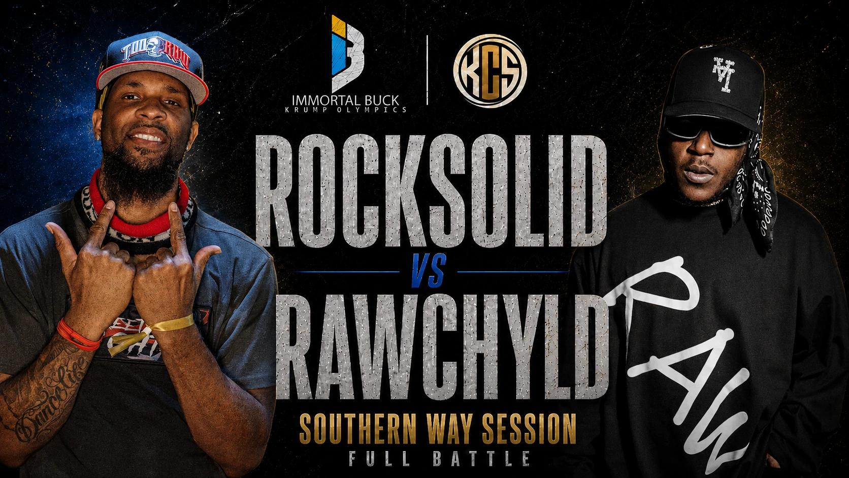 Rocksolid vs Rawchyld KCS One battle artwork
